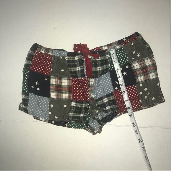 Aerie Patchwork Pajama Shorts Size Small - Picture 3 of 5